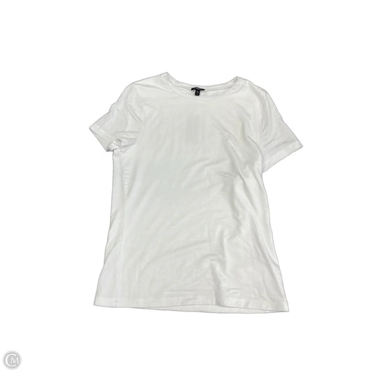 Top Short Sleeve By Express In White, Size: M