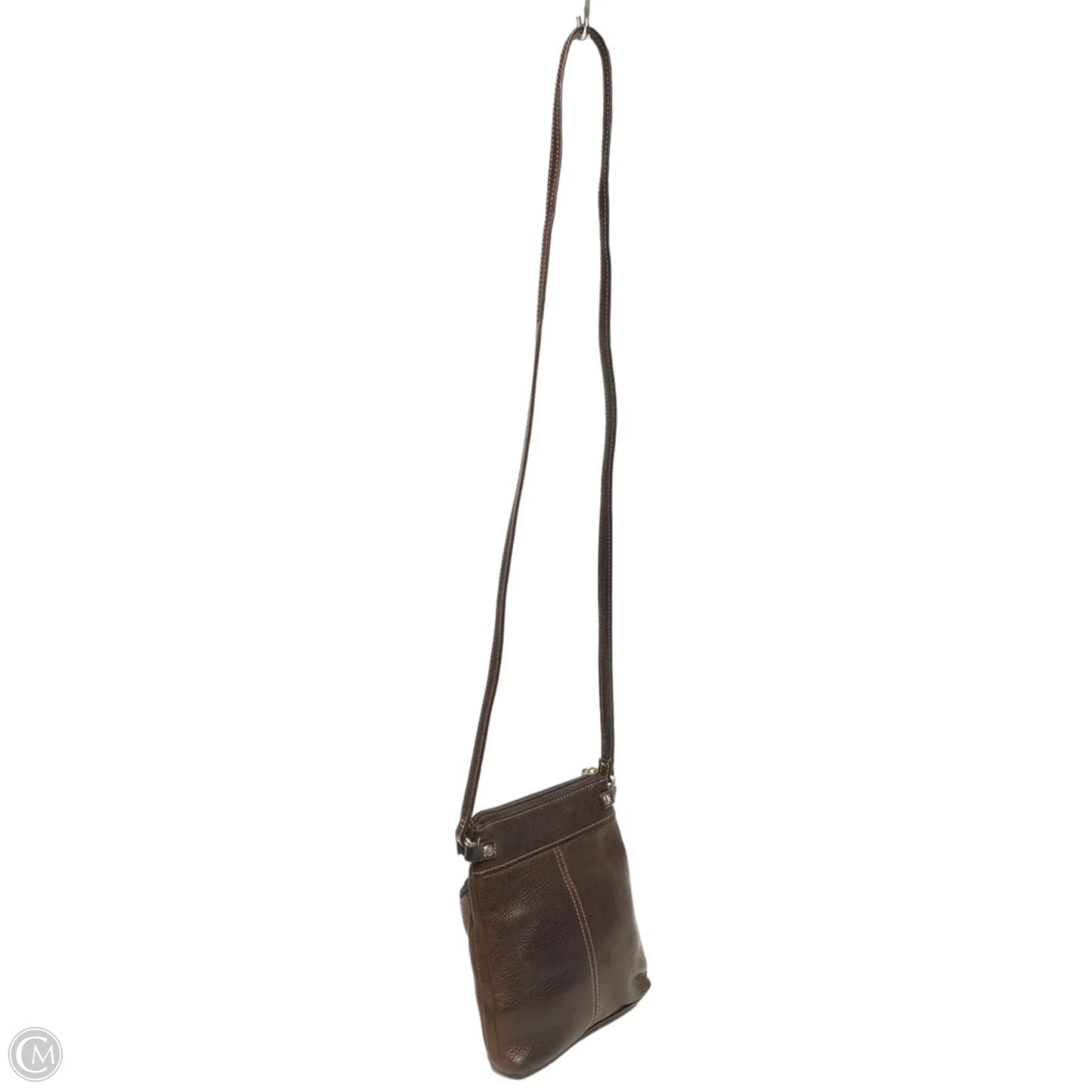 Crossbody Leather By Fossil, Size: Small