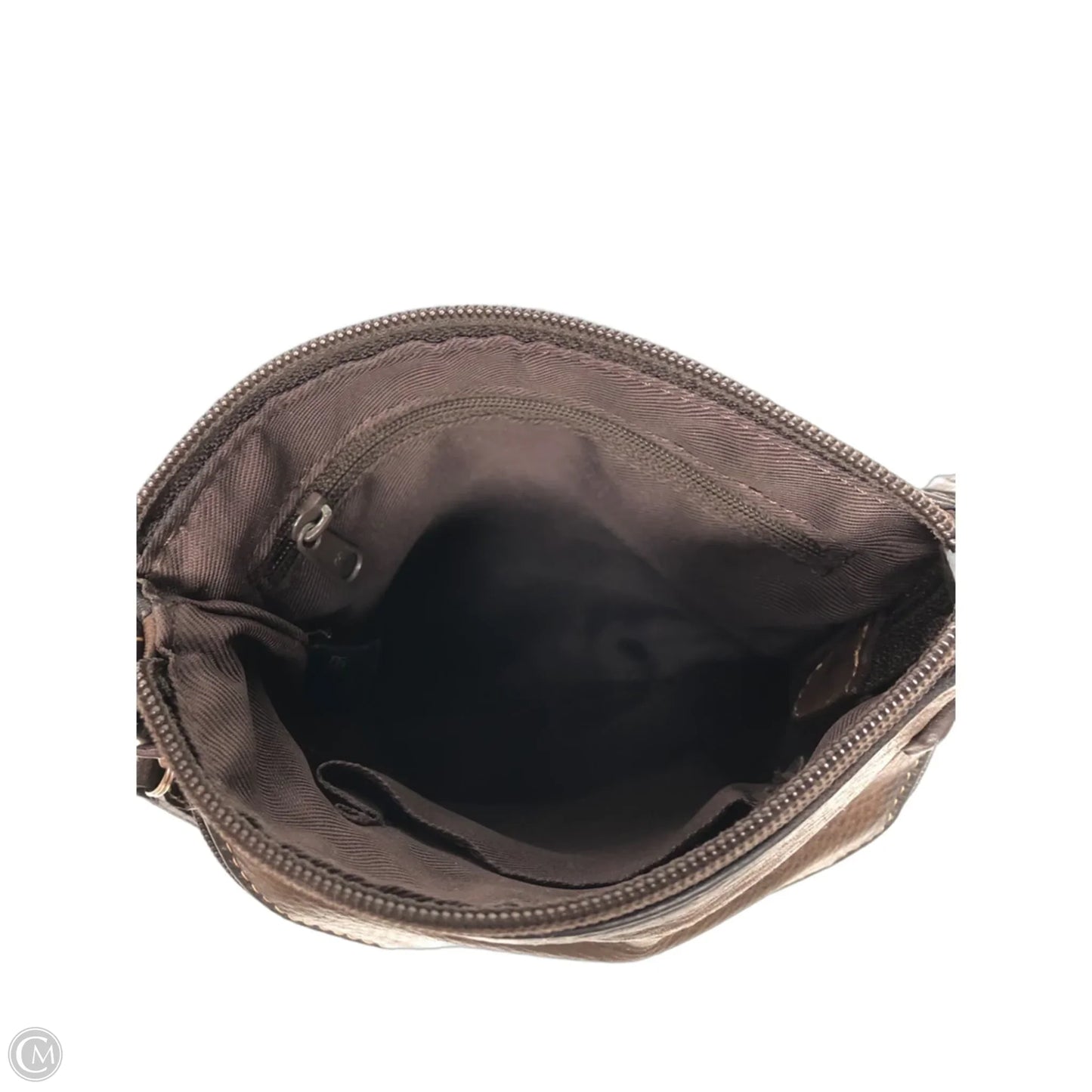 Crossbody Leather By Fossil, Size: Small