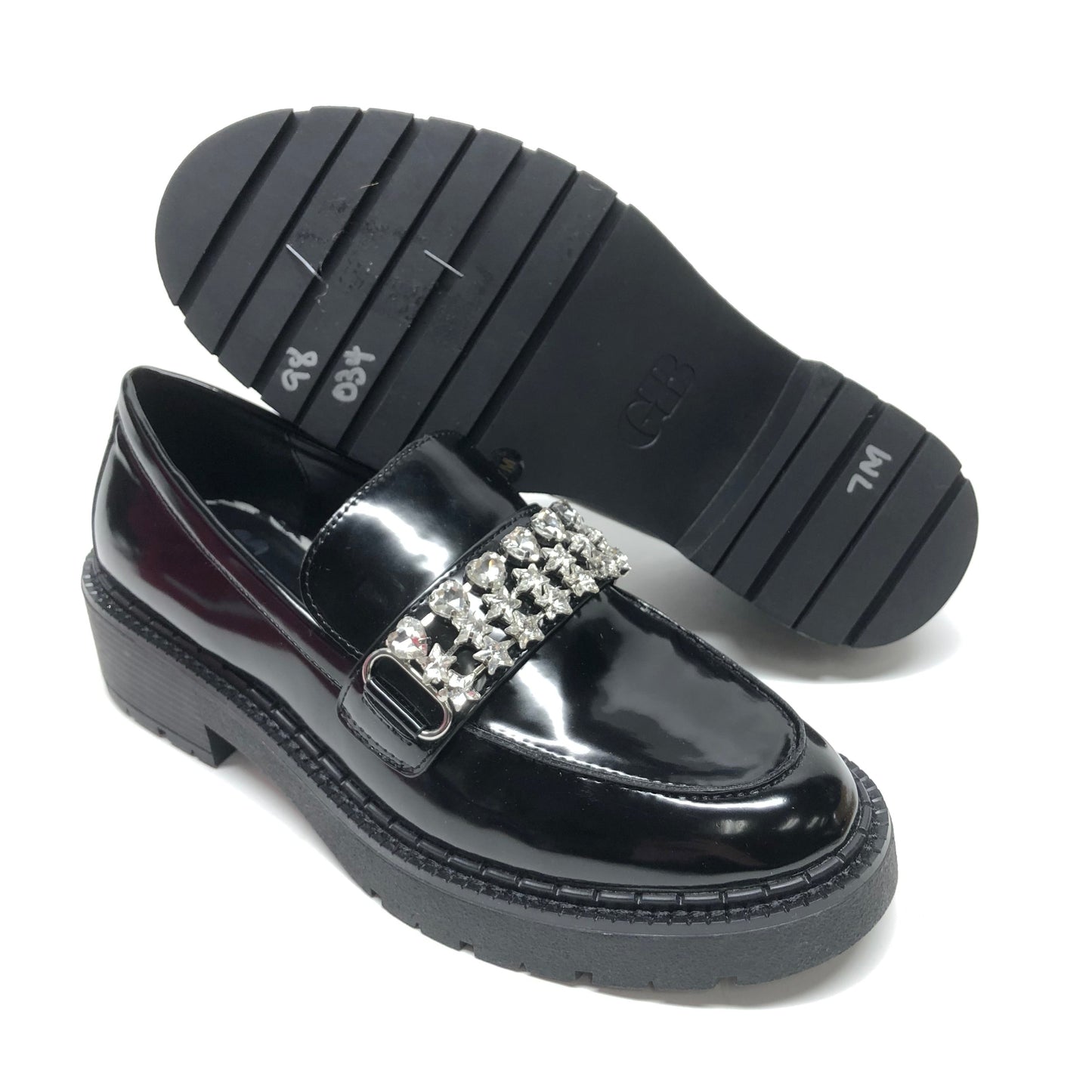 Black Shoes Heels Block Gianni Bini, Size 7