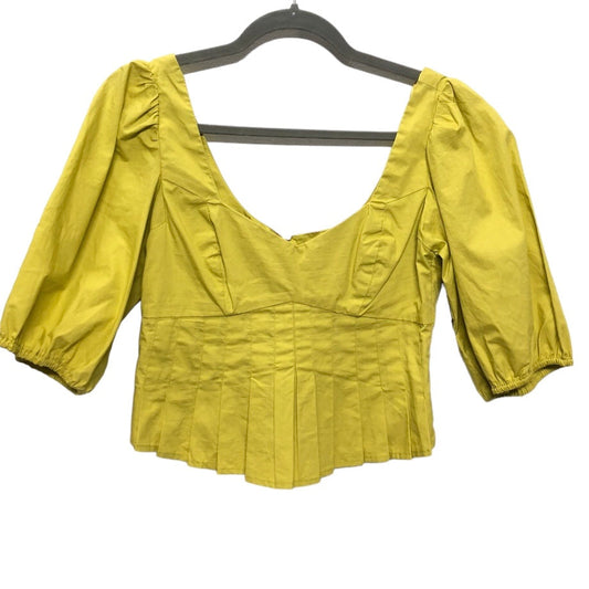 Yellow Top Short Sleeve En Saison, Size S