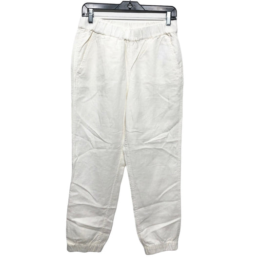 White Pants Linen J. Crew, Size S