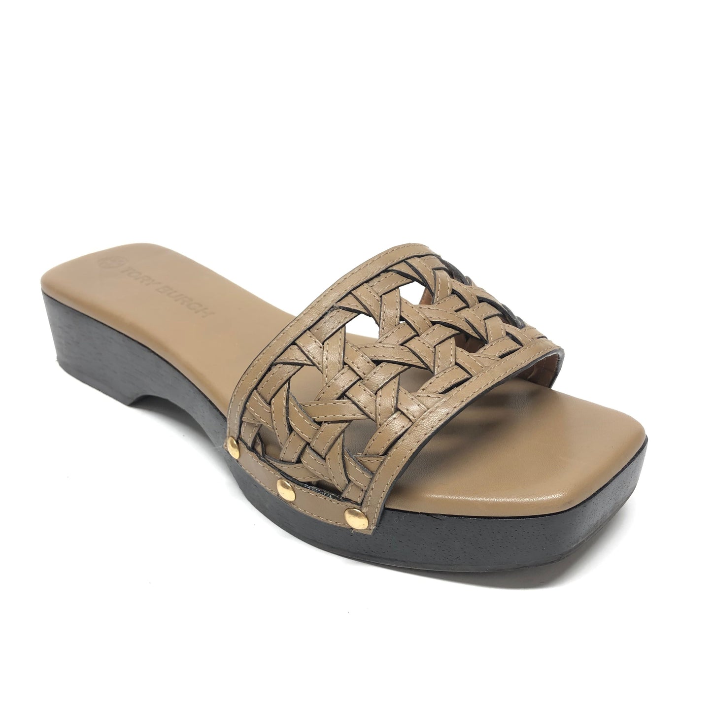 Brown Sandals Designer Tory Burch, Size 7.5