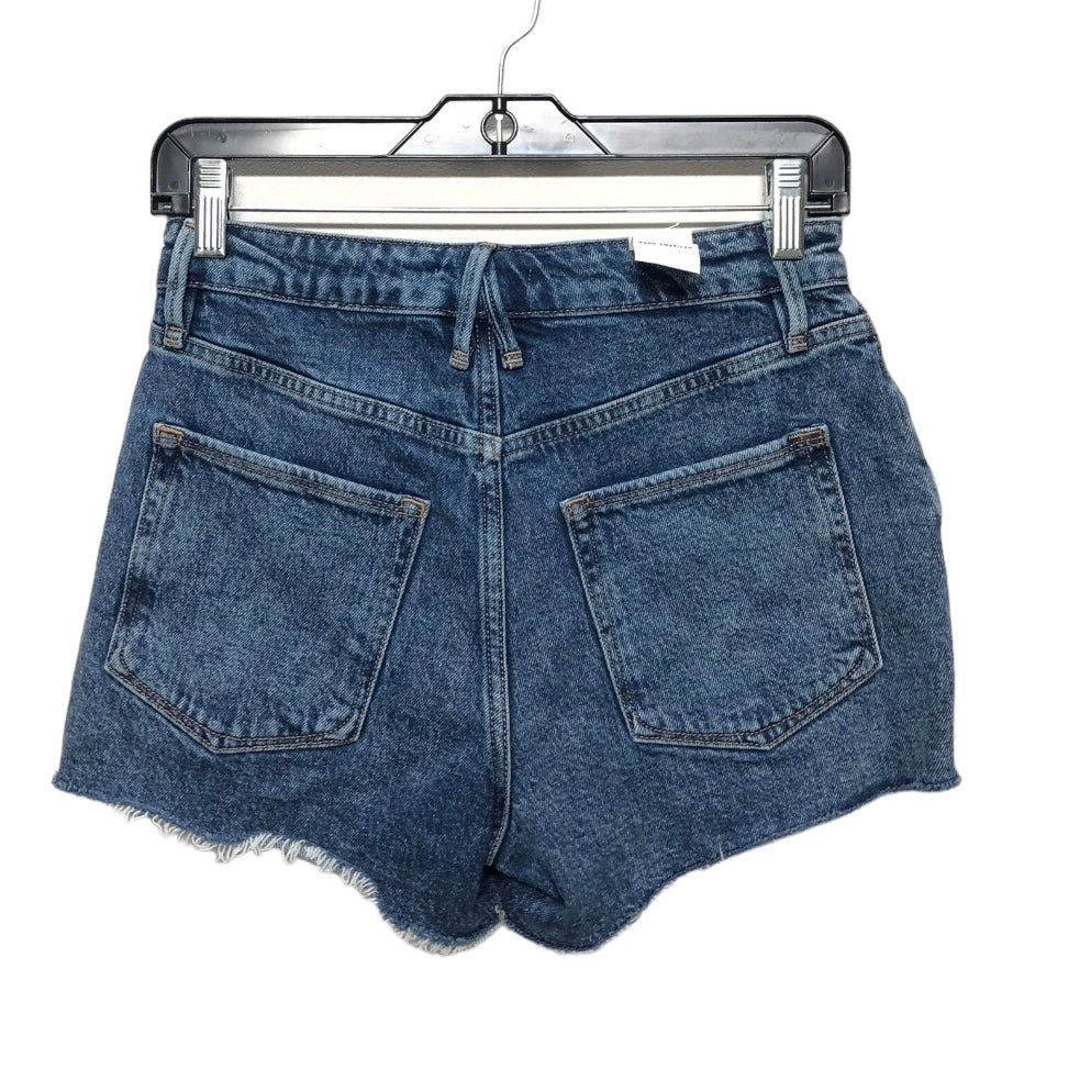 Blue Denim Shorts Good American, Size 00