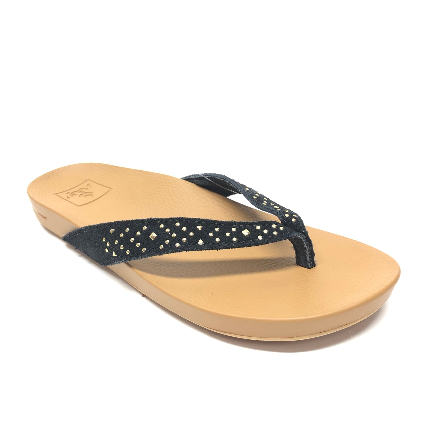 Black Sandals Flats Reef, Size 6