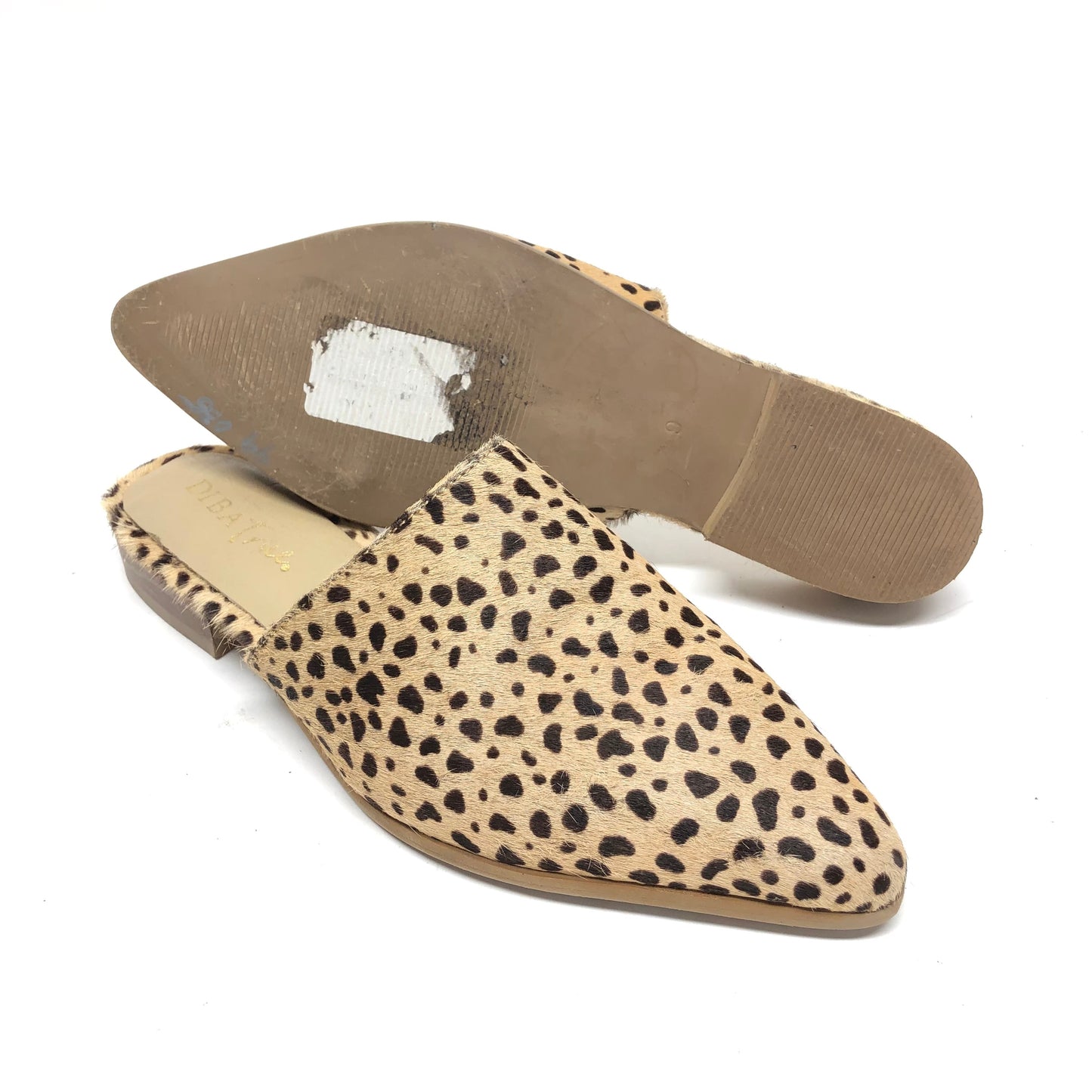 Animal Print Shoes Flats Diba, Size 9