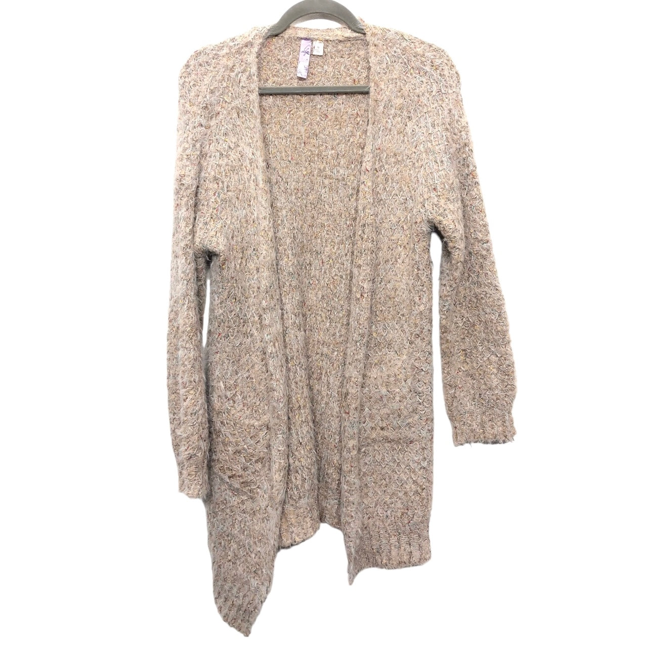 Sweater Cardigan By Alya In Beige, Size: M