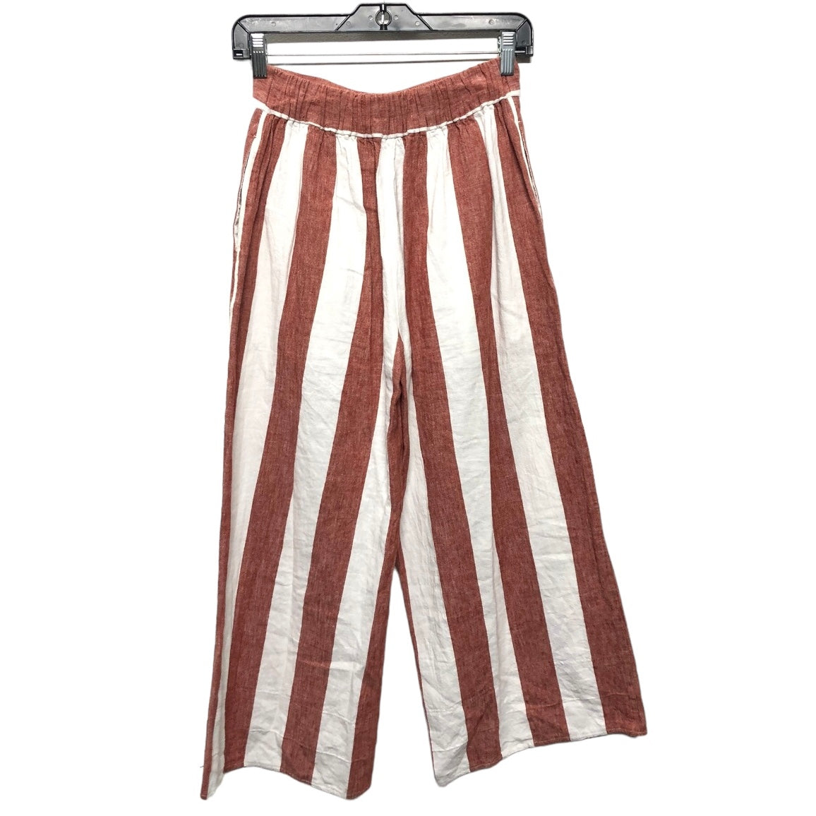 Pants Wide Leg By Madewell In Red & White, Size: Xs