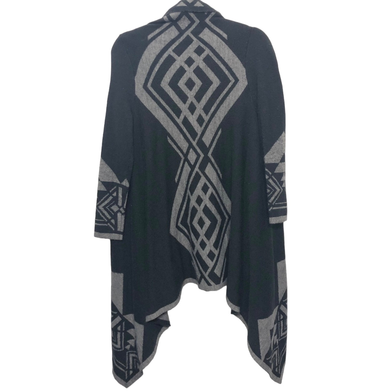 Shawl By Adrienne Vittadini In Black & Grey, Size: M