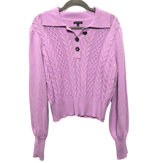 Sweater By Who What Wear In Purple, Size: S