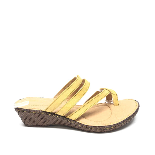 Sandals Flats By Born In Yellow, Size: 7