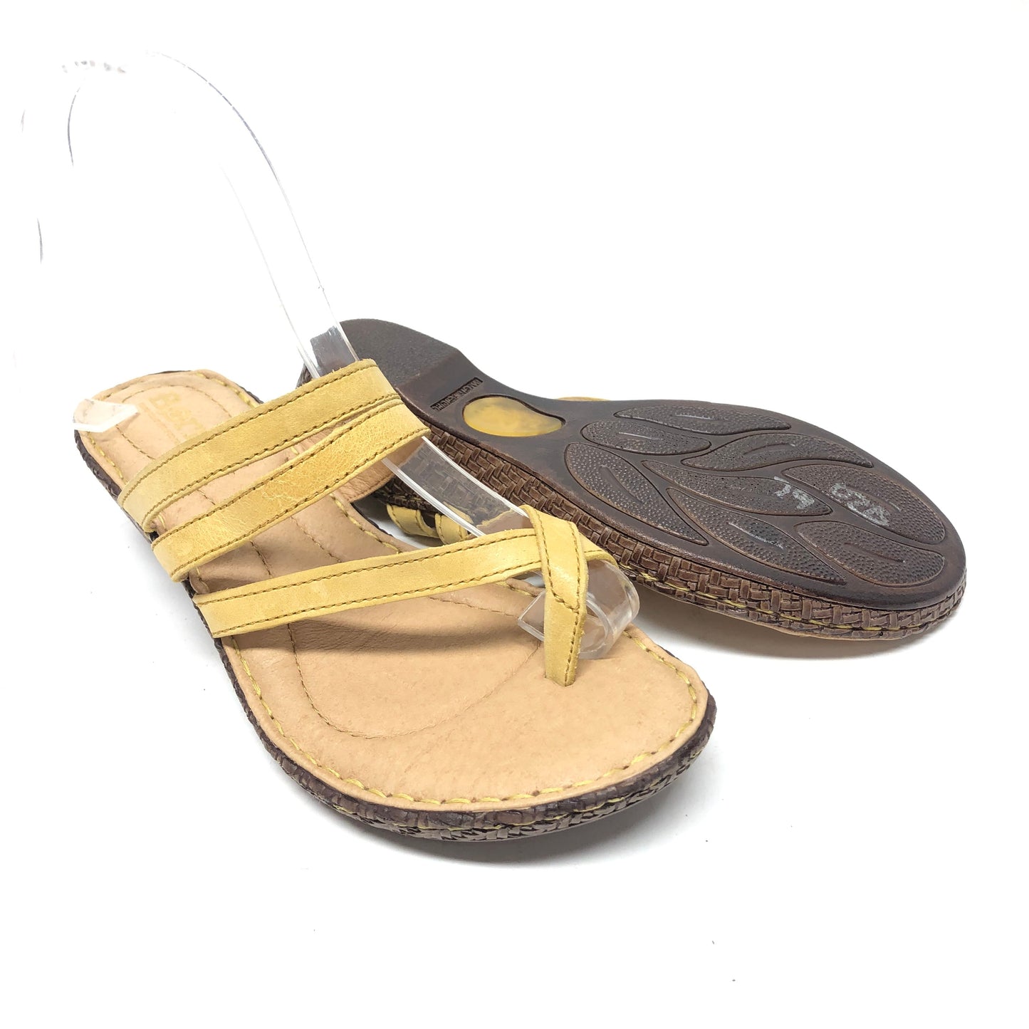 Sandals Flats By Born In Yellow, Size: 7