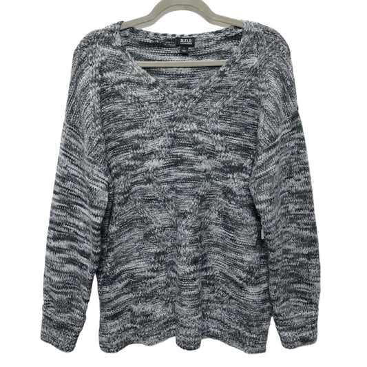 Sweater By Ana In Grey, Size: L