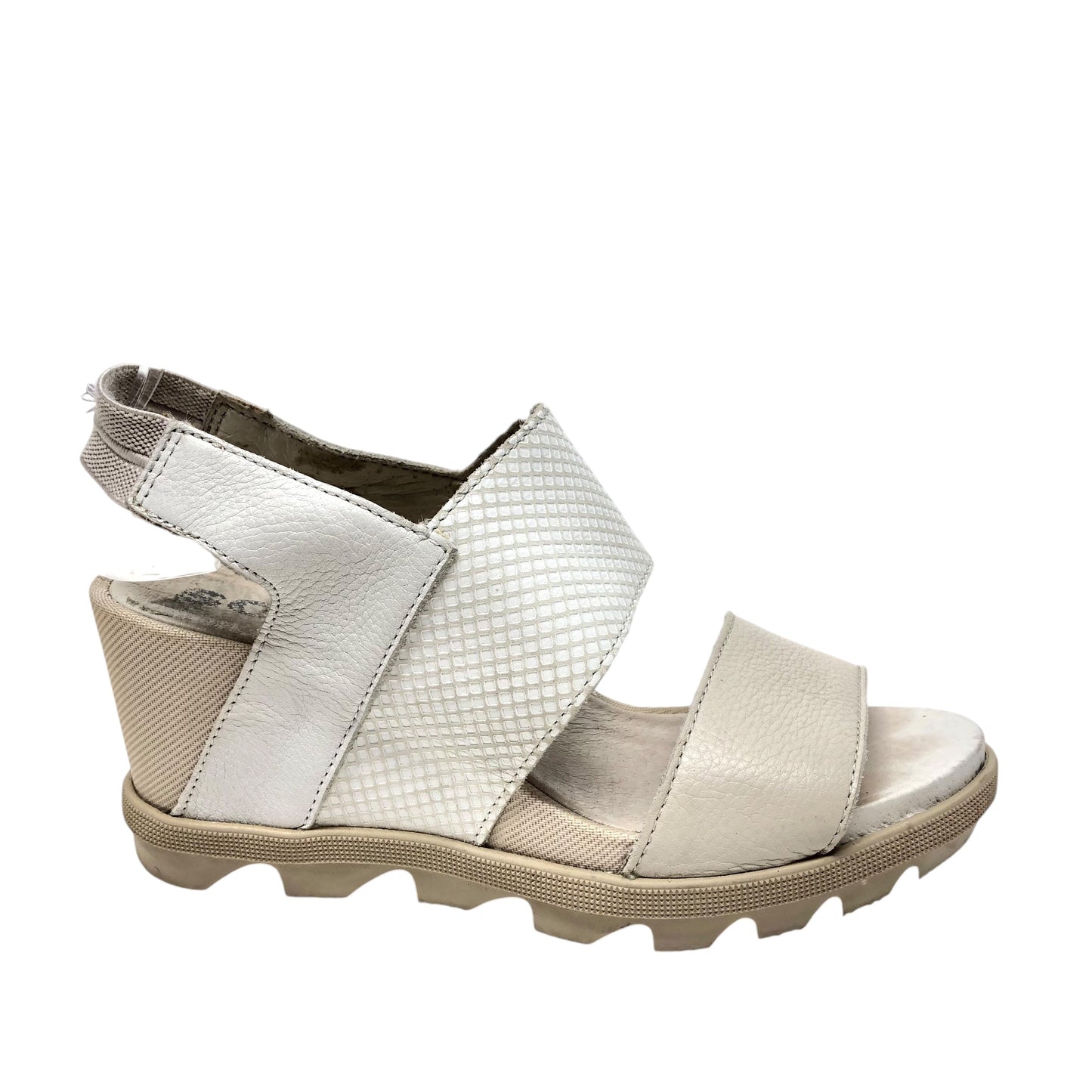 Sandals Heels Wedge By Sorel In Cream, Size: 6