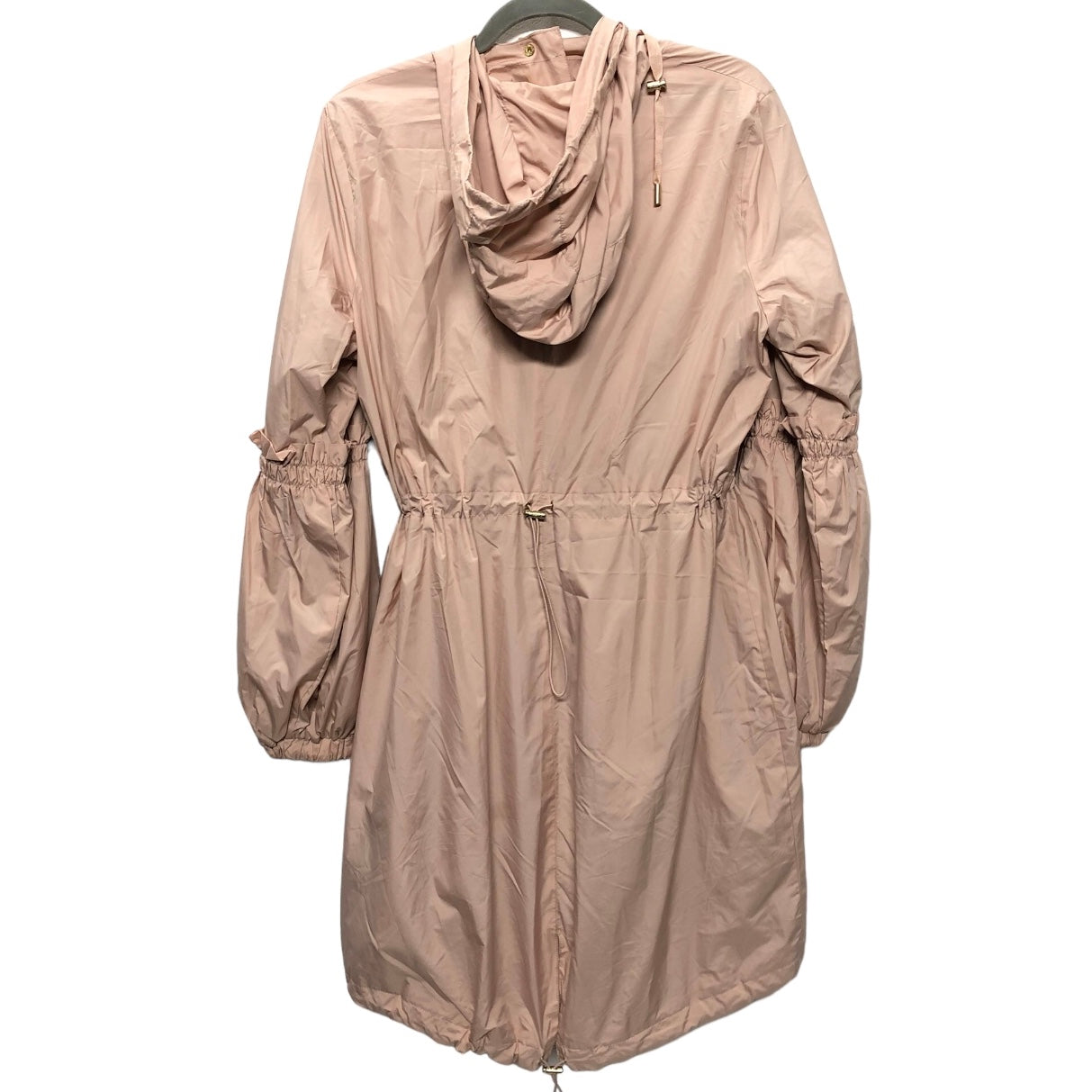 Jacket Windbreaker By Donna Karan In Cream, Size: M