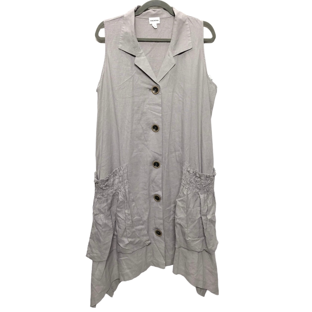 Dress Casual Midi By For Cynthia In Grey, Size: L