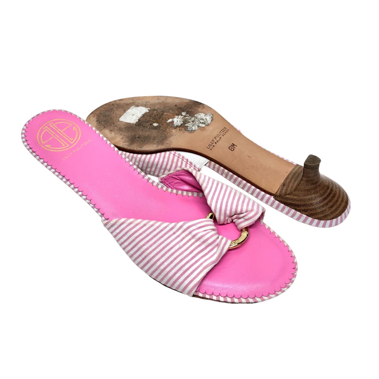 Sandals Designer By Lilly Pulitzer In Pink, Size: 8