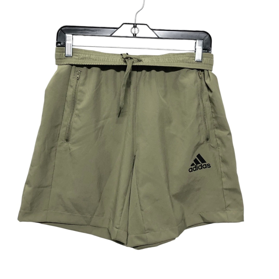 Athletic Shorts By Adidas In Green, Size: S