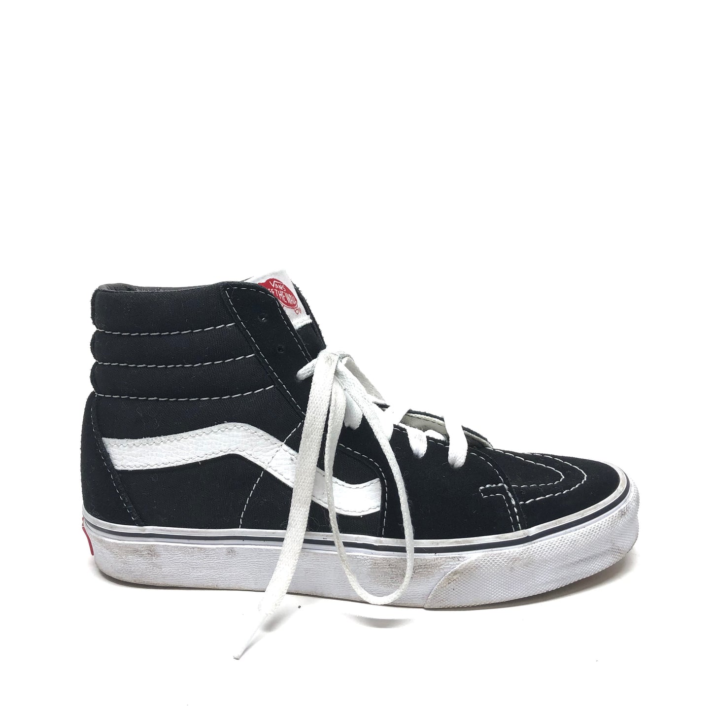 Shoes Sneakers By Vans In Black & White, Size: 7