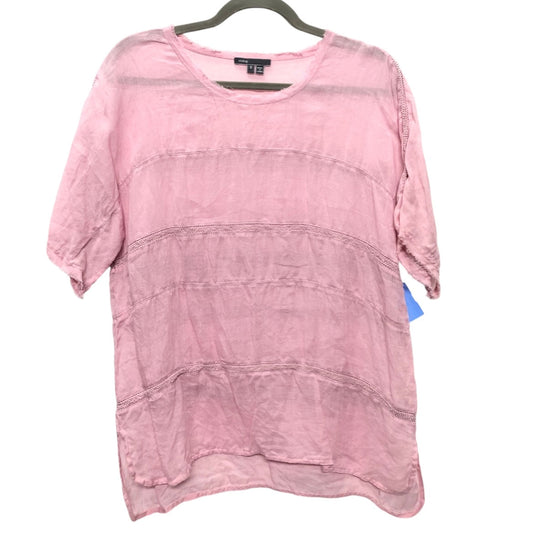 Top Short Sleeve By Vince In Pink, Size: S