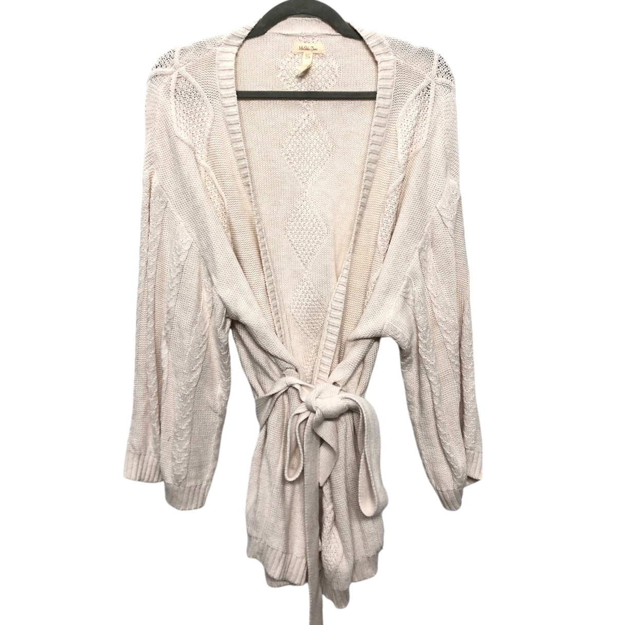 Sweater Cardigan By Matilda Jane In Cream, Size: 1x