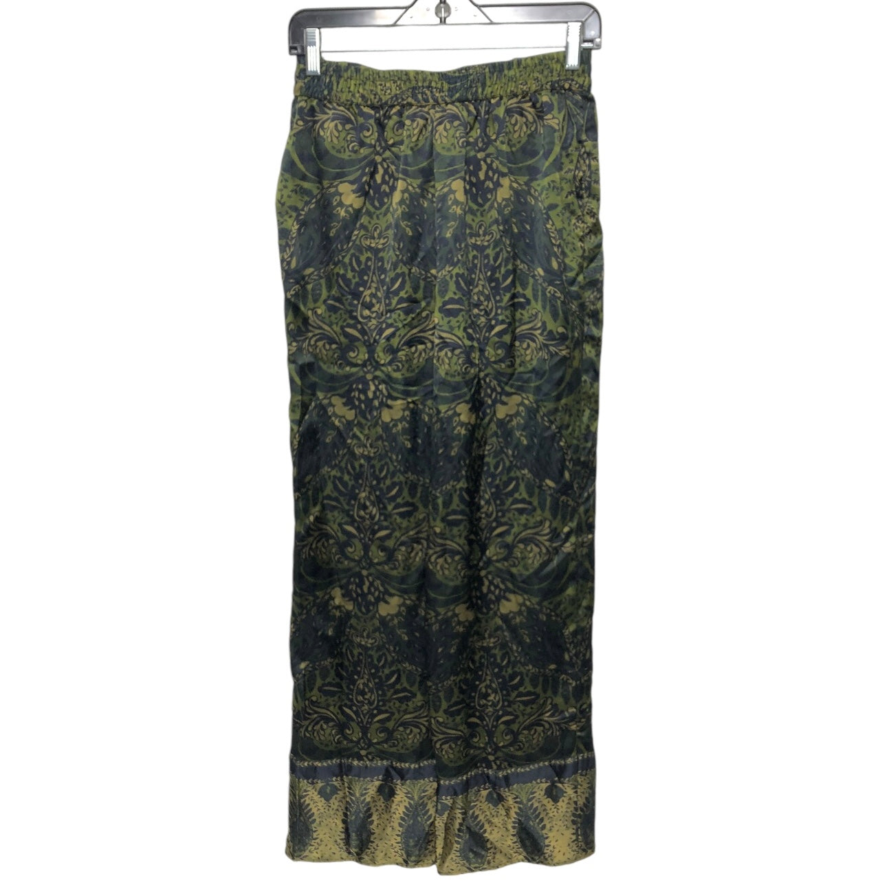 Pants Wide Leg By Antonio Melani In Black & Green, Size: 0