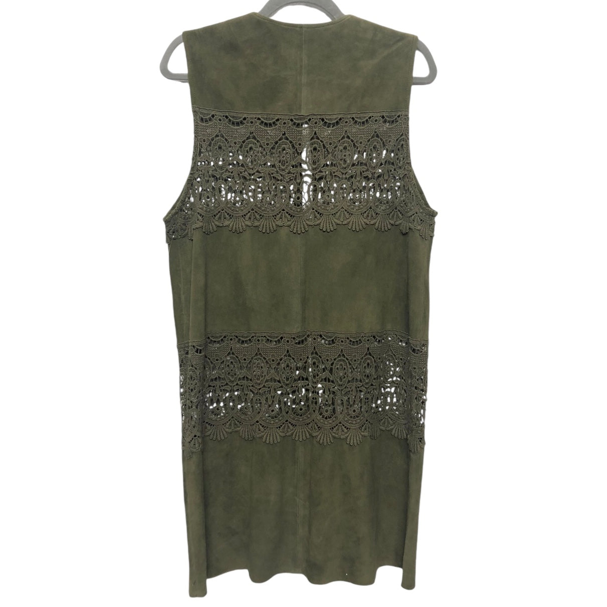 Vest Designer By Neiman Marcus In Green, Size: L