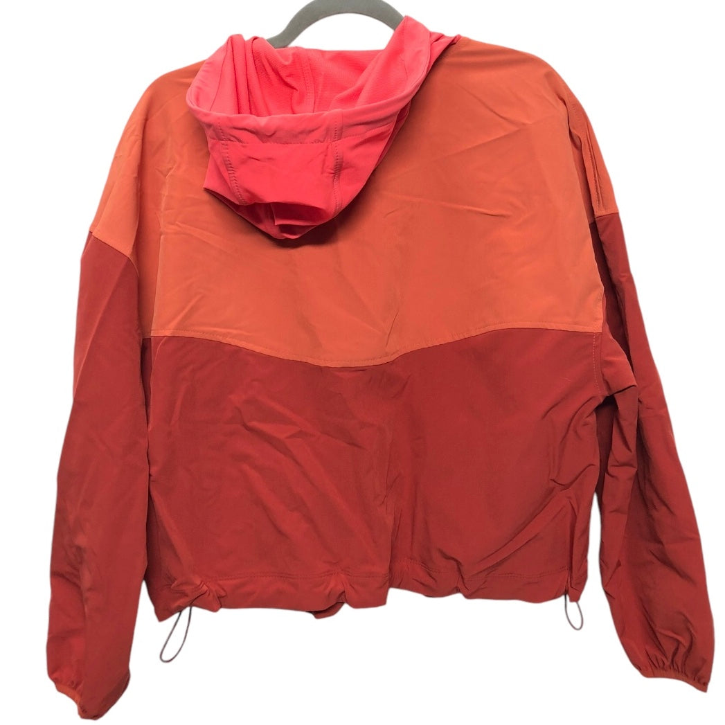 Athletic Jacket By Old Navy In Orange & Red, Size: M