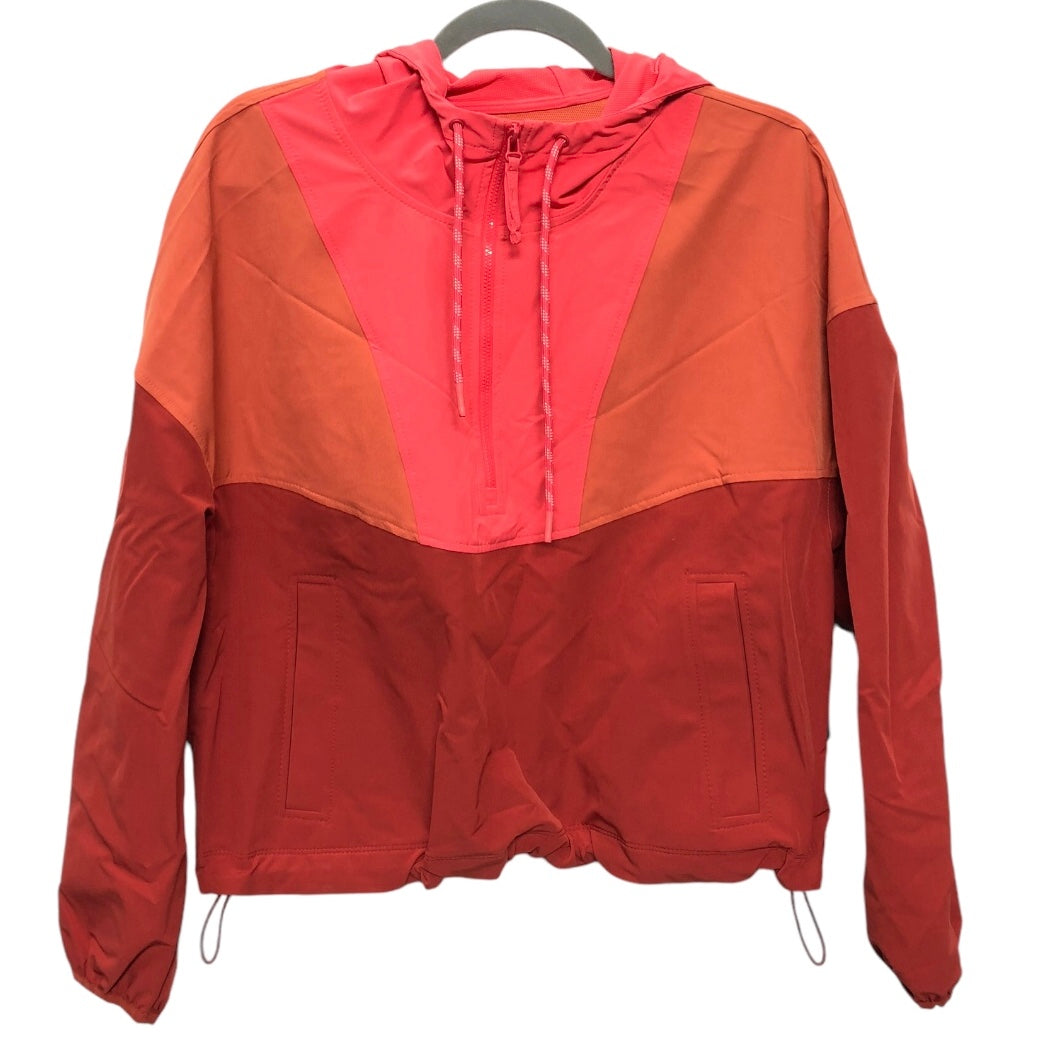 Athletic Jacket By Old Navy In Orange & Red, Size: M