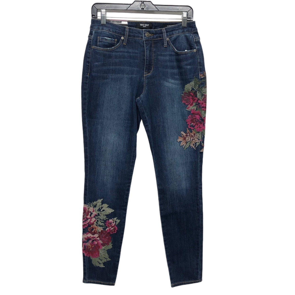 Jeans Skinny By Nine West In Blue Denim, Size: 6