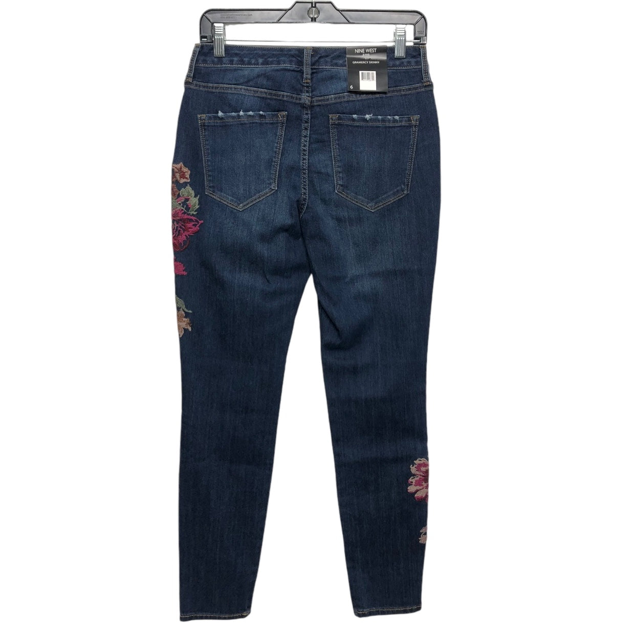 Jeans Skinny By Nine West In Blue Denim, Size: 6