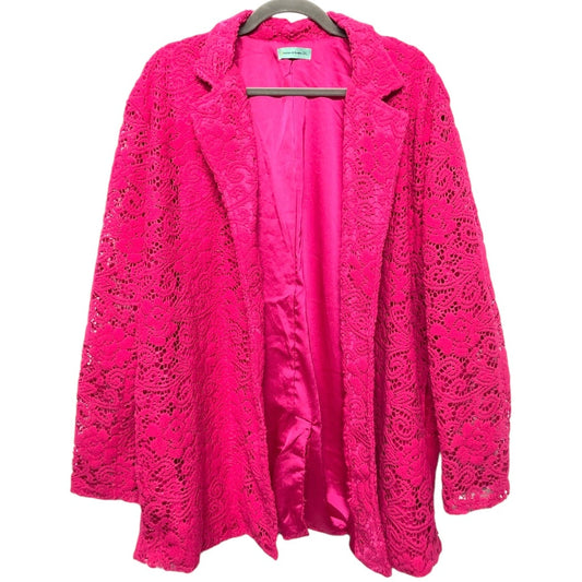 Blazer By Clothes Mentor In Pink, Size: 2x