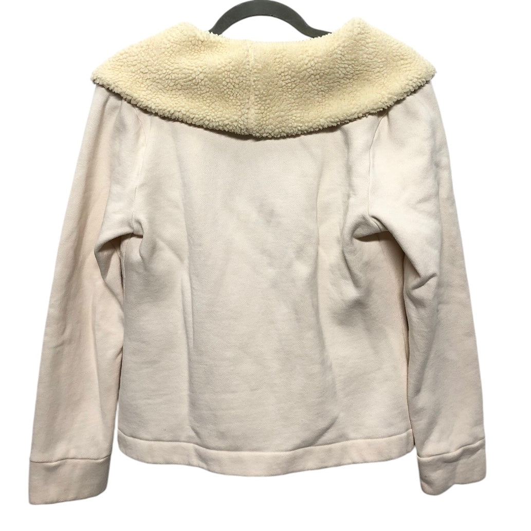 Jacket Faux Fur & Sherpa By Lauren By Ralph Lauren In Cream, Size: Mp