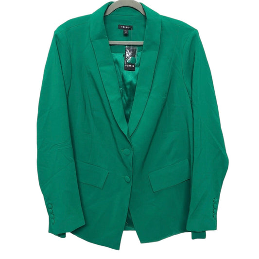 Blazer By Torrid In Green, Size: 1x