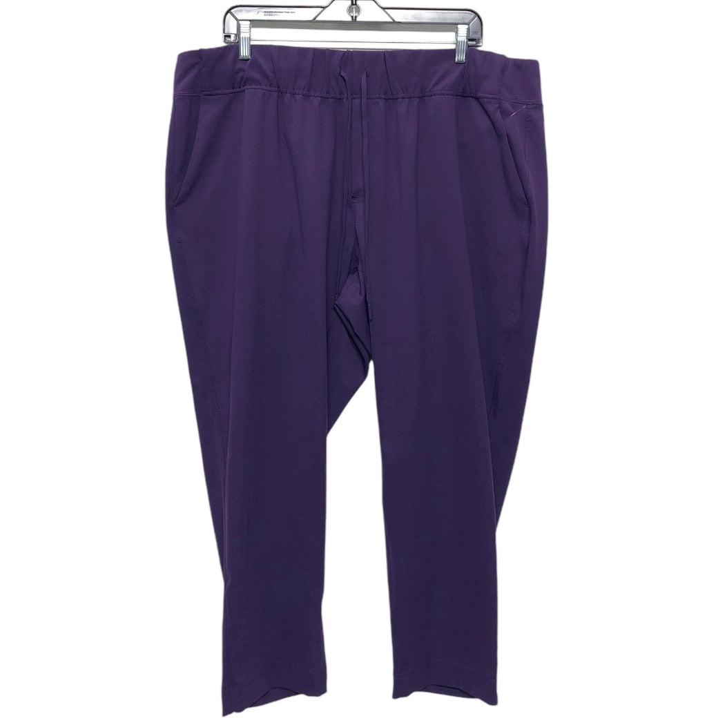 Athletic Capris By Livi Active In Purple, Size: 1x