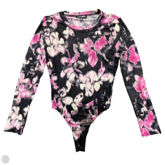 Bodysuit By Steve Madden In Black & Pink, Size: M