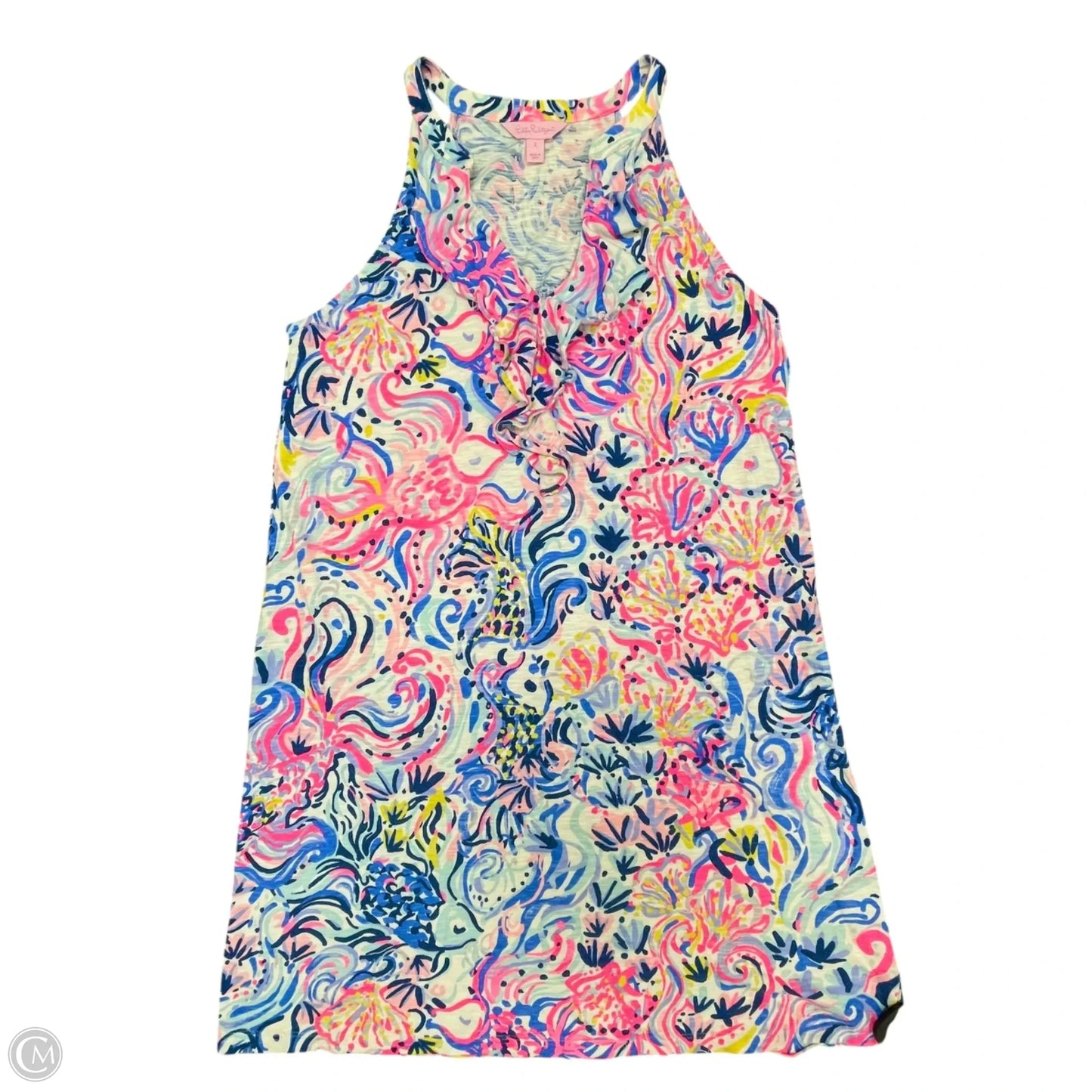 Dress Designer By Lilly Pulitzer In Blue & Pink, Size: S