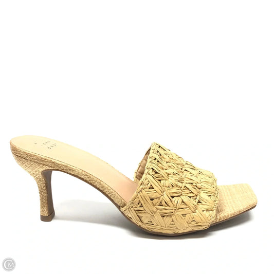 Sandals Heels Stiletto By A New Day In Tan, Size: 11