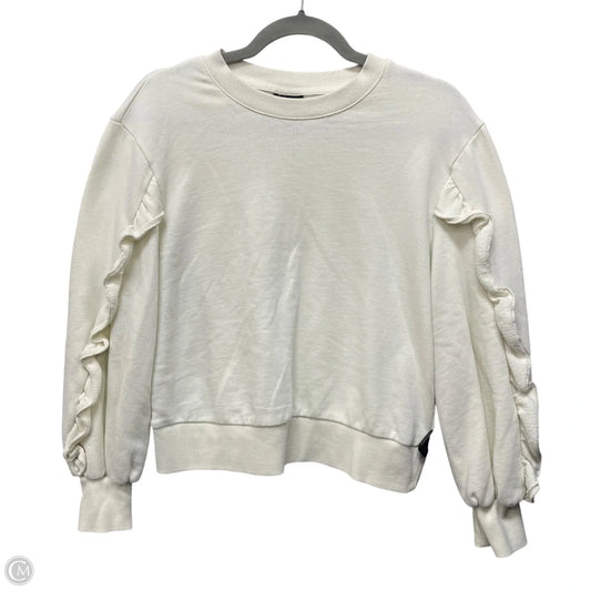 Sweatshirt Crewneck By Who What Wear In Cream, Size: S
