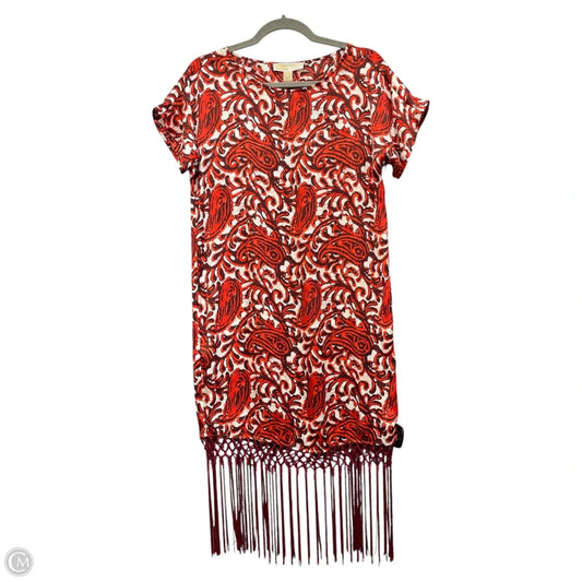 Dress Casual Short By Michael By Michael Kors In Red & White, Size: S