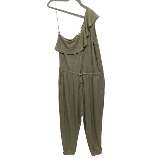 Green & Silver Jumpsuit Michael By Michael Kors, Size Xxl