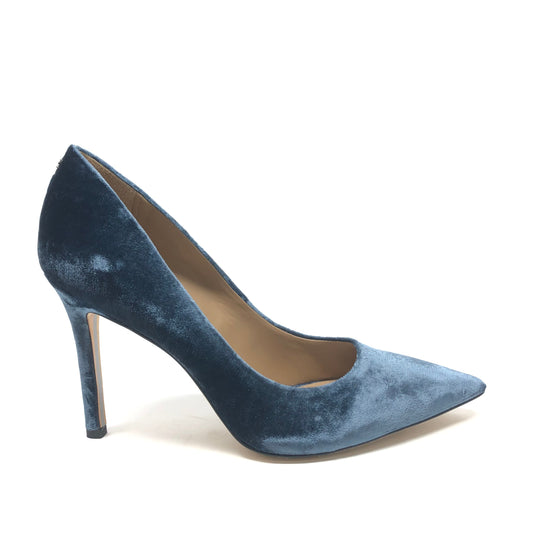 Blue Shoes Heels Stiletto Sam Edelman, Size 7.5