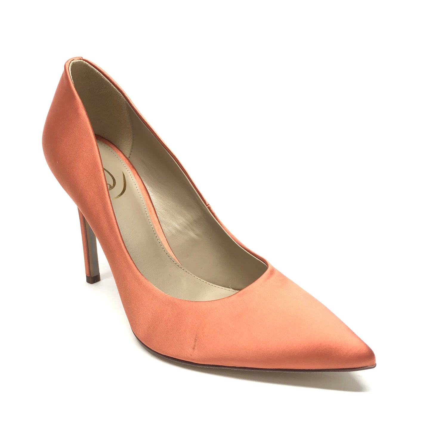 Orange Shoes Heels Stiletto Sam Edelman, Size 7.5