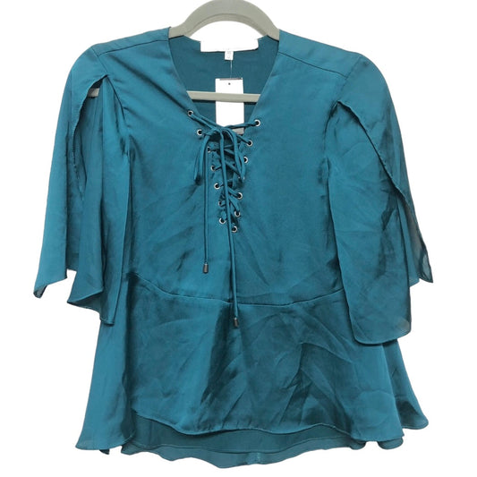 Green Blouse Short Sleeve Lovers & Friends, Size Xs