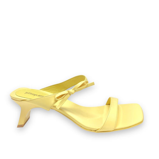 Yellow Sandals Heels Kitten Jeffery Campbell, Size 10