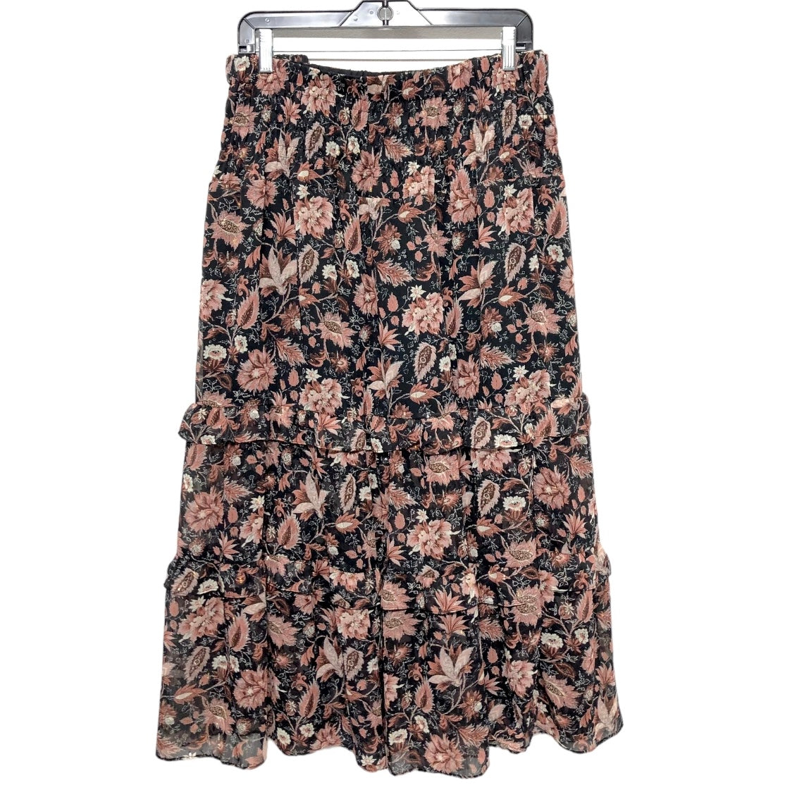 Black & Pink Skirt Midi Madewell, Size 4x