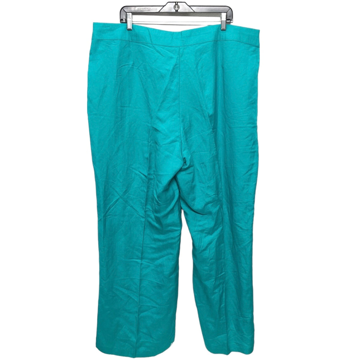 Teal Pants Wide Leg Ashley Stewart, Size 22w