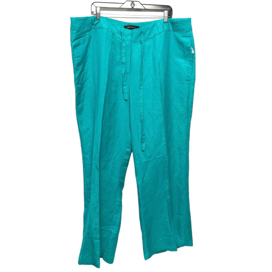 Teal Pants Wide Leg Ashley Stewart, Size 22w