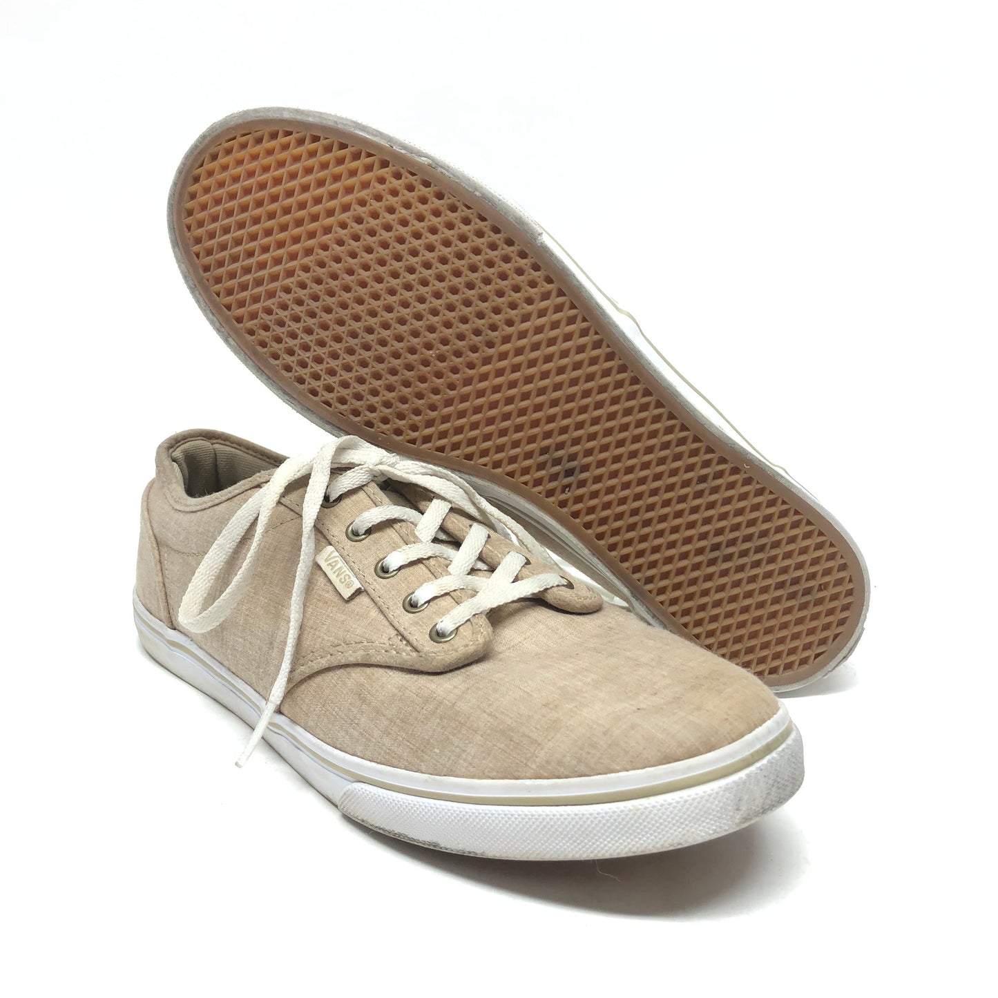 Beige Shoes Sneakers Vans, Size 9.5