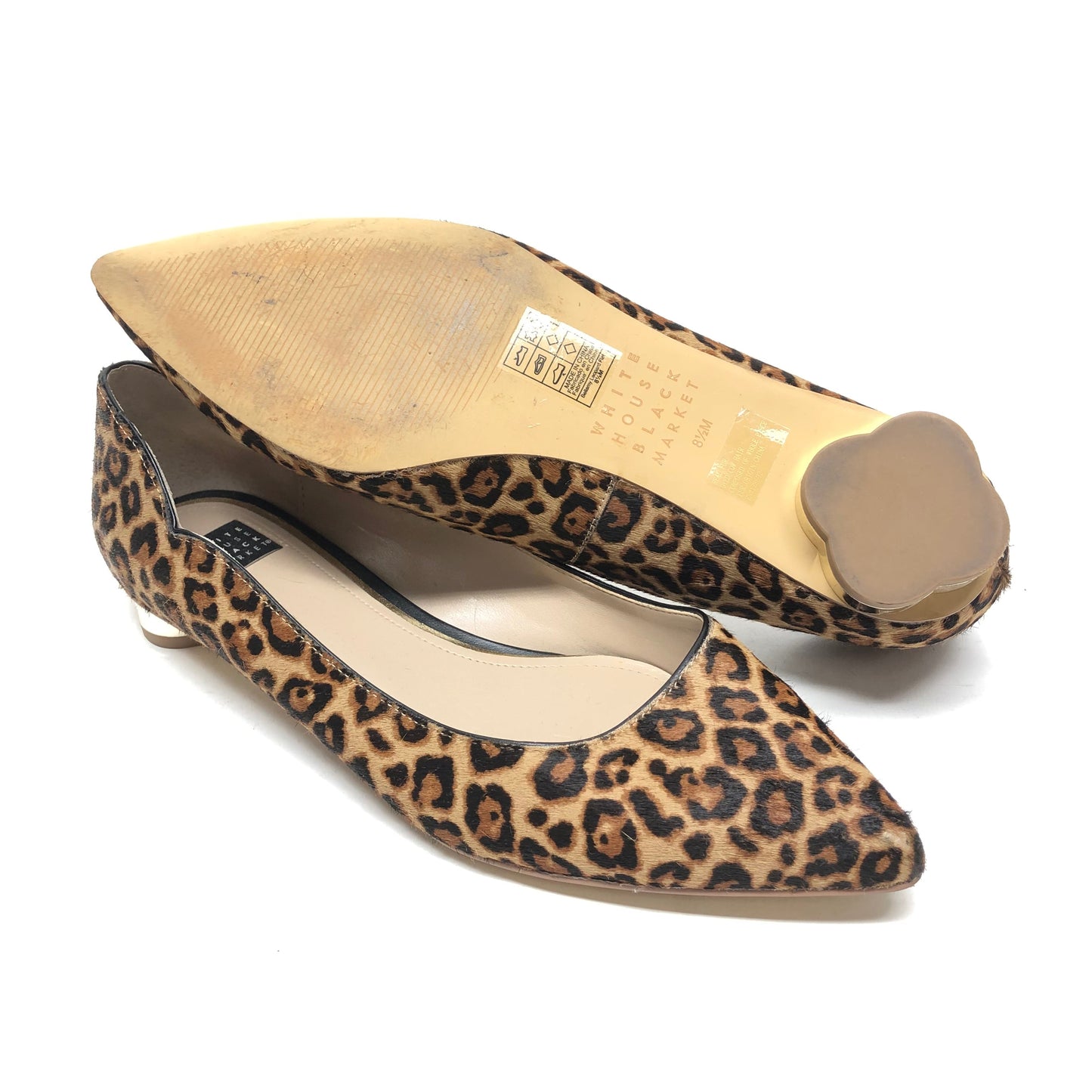 Animal Print Shoes Flats White House Black Market, Size 8.5